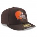 Men's Cleveland Browns New Era Brown 2016 Sideline Official Low Profile 59FIFTY Fitted Hat 2419692